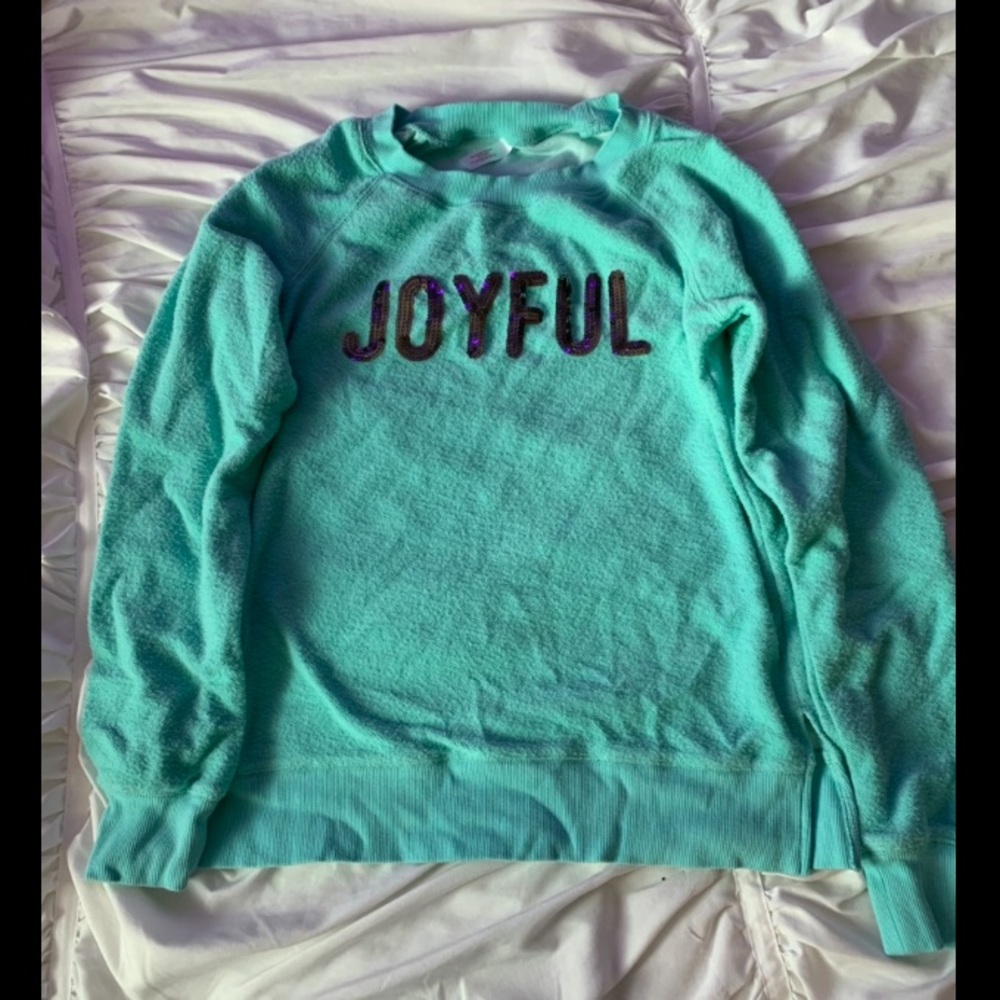 Blue Soft and Fuzzy Joyful Sleep Pullover